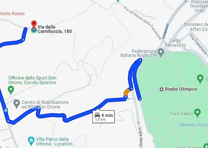 La Casa Nel Parco - Stadio Olimpico, Auditorium Con Posto Auto Daire Roma